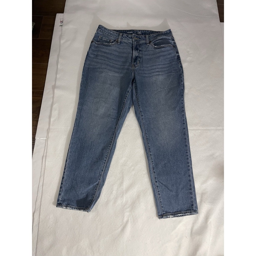 Old Navy Women's High Rise Curvy Blue Jeans Size 12 Secret Slim Pockets Denim